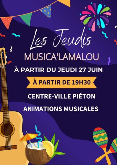 Jeudis Musica’Lamalou – à partir du 27 Juin