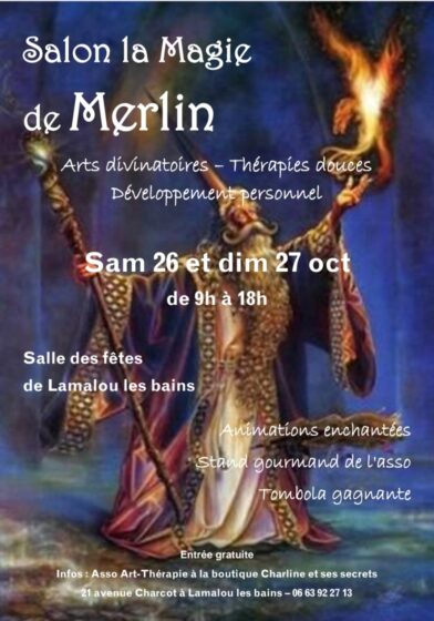 Salon la Magie de Merlin – Samedi 26 et Dimanche 27 Octobre