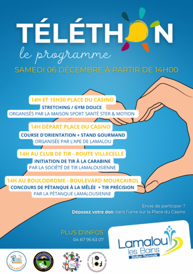 Téléthon – Samedi 06 Décembre 14h
