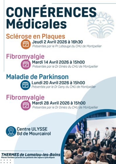 Conférences Médicales par les Thermes de Lamalou-les-Bains