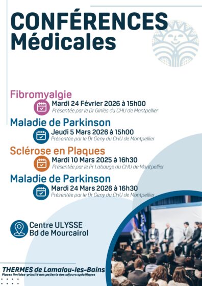 Conférences Médicales par les Thermes de Lamalou-les-Bains