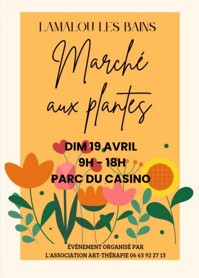 Marché aux Plantes – Dimanche 19 Avril à partir de 9h