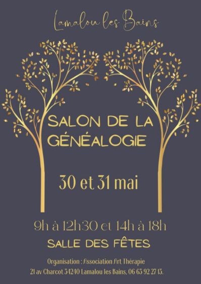 Samedi 30 & Dimanche 31 Mai – Salon de la Généalogie