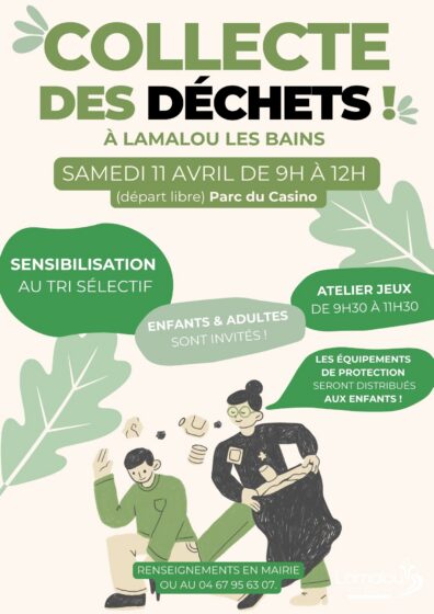 Samedi 11 Avril de 9h à 12h – Parc du Casino
