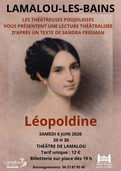 Samedi 06 Juin 20h30 – Lecture Théâtralisée de Victor Hugo « Léopoldine »