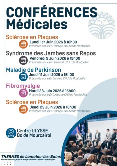 Conférences Médicales de Juin par les Thermes de Lamalou-les-Bains