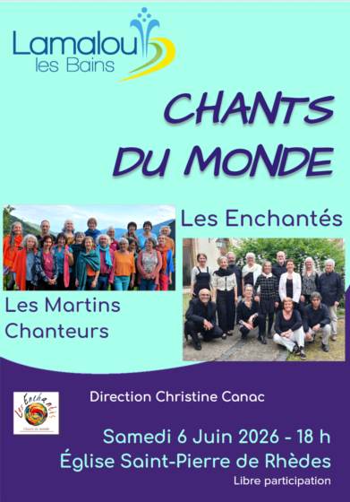 Samedi 06 Juin 18h – Chorale les Enchantées