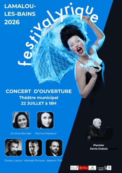 Concert d&rsquo;ouverture Festival Lyrique 2026 – Mercredi 22 Juillet 18h