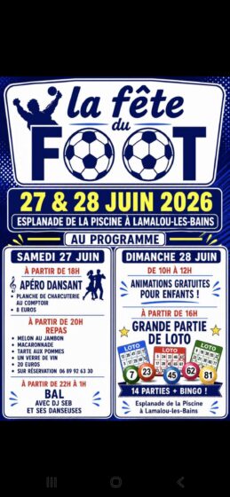 Samedi 27 et Dimanche 28 Juin – Fête du Foot