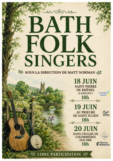 Jeudi 18 juin 18h – Concert Bath Folk Singers