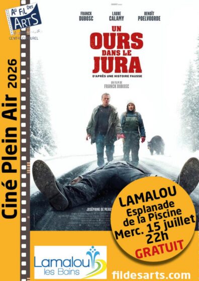 Cinema de plein air – « Un ours dans le jura » Mercredi 15 Juillet 22h