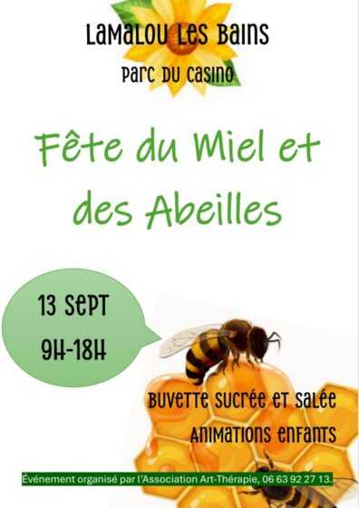 Fête du Miel et des Abeilles – Dimanche 13 Septembre de 9h à 18h