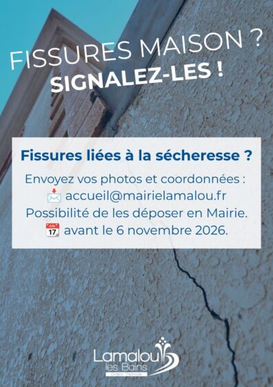 Fissures maison ? Signalez-les !
