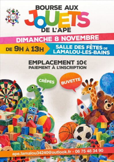 Bourse aux jouets – Dimanche 08 Novembre